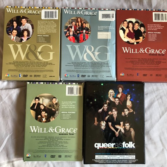 WILL & GRACE - SEASONS 1, 2, 3 (missing disc1), & 4 - PLUS QUEER AS FOLK SEASON3 - Picture 2 of 3